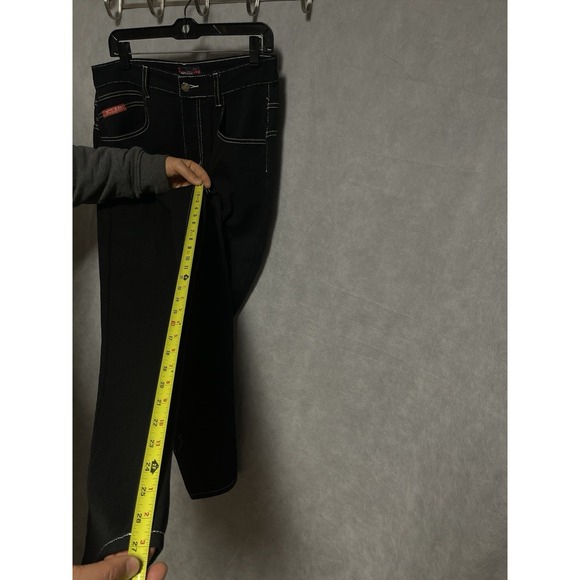 JNCO Jeans Men 32X27 Black Baggy Hip Hop Skate Streetwear Denim Skull‎ Wide Leg - Picture 8 of 10